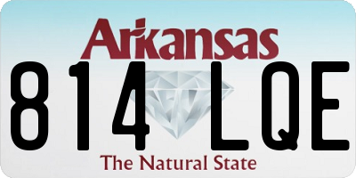 AR license plate 814LQE
