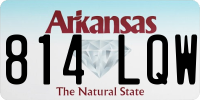 AR license plate 814LQW