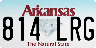 AR license plate 814LRG