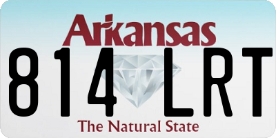 AR license plate 814LRT