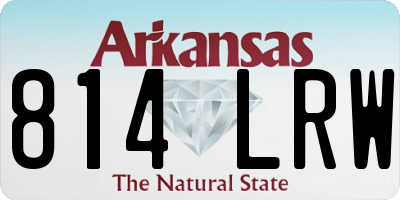 AR license plate 814LRW