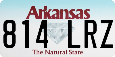 AR license plate 814LRZ