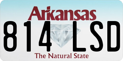AR license plate 814LSD