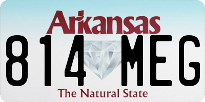 AR license plate 814MEG