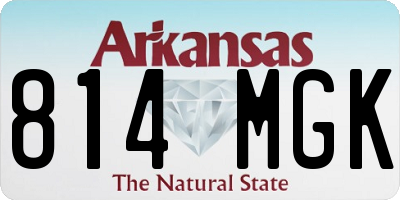 AR license plate 814MGK