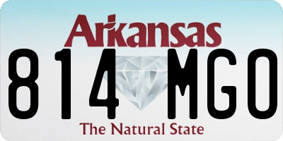 AR license plate 814MGO