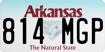 AR license plate 814MGP