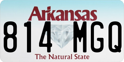 AR license plate 814MGQ
