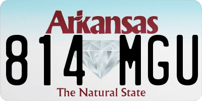 AR license plate 814MGU