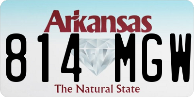 AR license plate 814MGW