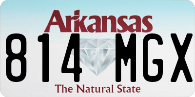 AR license plate 814MGX