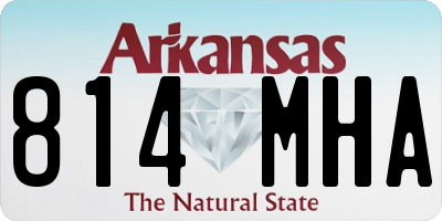 AR license plate 814MHA