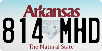 AR license plate 814MHD