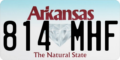 AR license plate 814MHF
