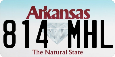 AR license plate 814MHL