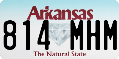 AR license plate 814MHM