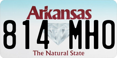 AR license plate 814MHO