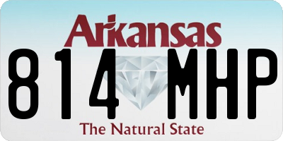 AR license plate 814MHP