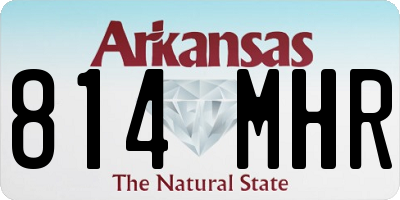 AR license plate 814MHR