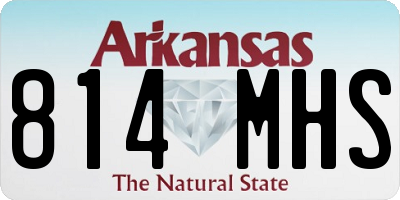AR license plate 814MHS