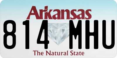 AR license plate 814MHU