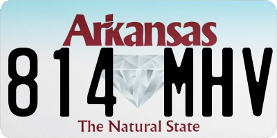 AR license plate 814MHV