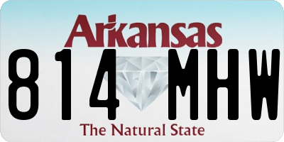 AR license plate 814MHW