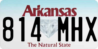 AR license plate 814MHX