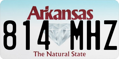 AR license plate 814MHZ