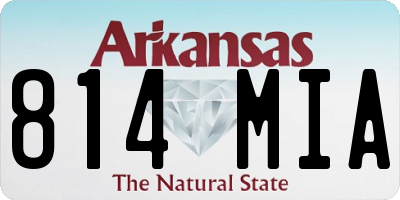 AR license plate 814MIA
