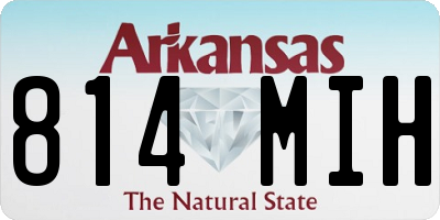 AR license plate 814MIH