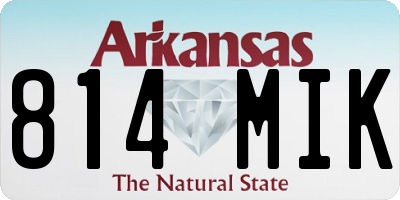 AR license plate 814MIK