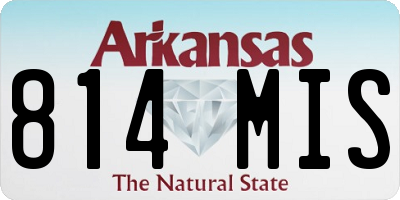 AR license plate 814MIS