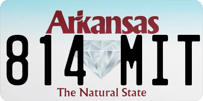 AR license plate 814MIT