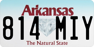 AR license plate 814MIY