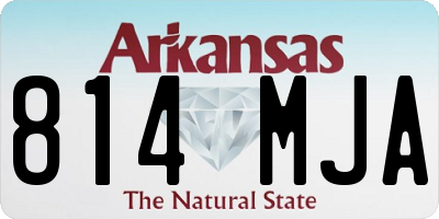 AR license plate 814MJA