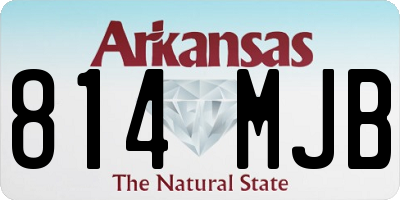 AR license plate 814MJB