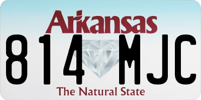 AR license plate 814MJC