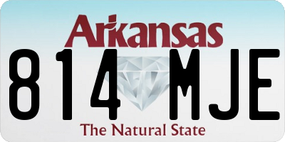 AR license plate 814MJE