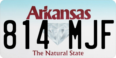 AR license plate 814MJF