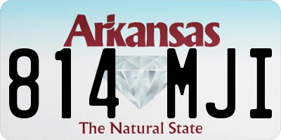 AR license plate 814MJI