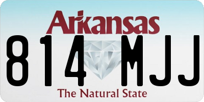 AR license plate 814MJJ
