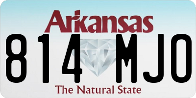 AR license plate 814MJO