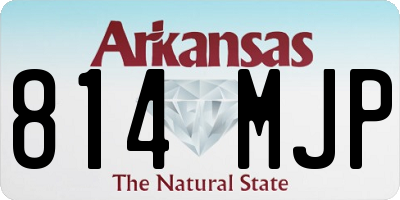 AR license plate 814MJP