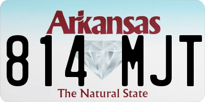 AR license plate 814MJT