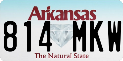 AR license plate 814MKW
