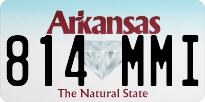 AR license plate 814MMI