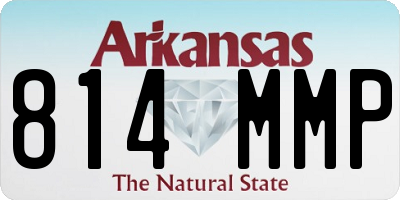 AR license plate 814MMP