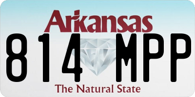 AR license plate 814MPP
