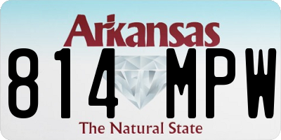 AR license plate 814MPW